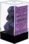 Lustrous Purple / Gold 7 Dice Set - CHX27497